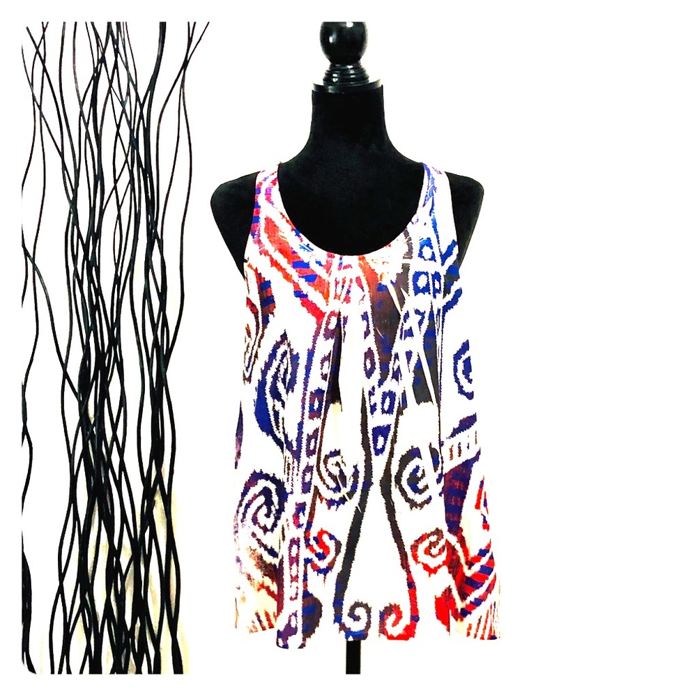 Twentyone Tribal Racerback Tunic Top Size M